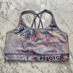 Peloton Floral 2K Strappy Bra, size L